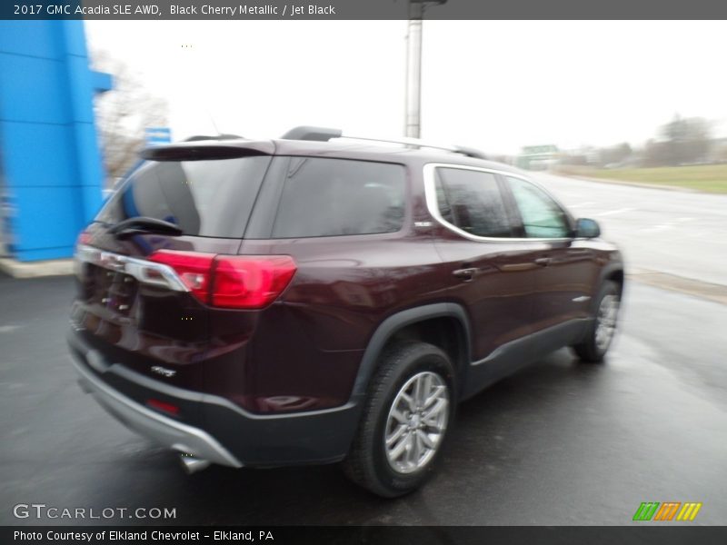 Black Cherry Metallic / Jet Black 2017 GMC Acadia SLE AWD