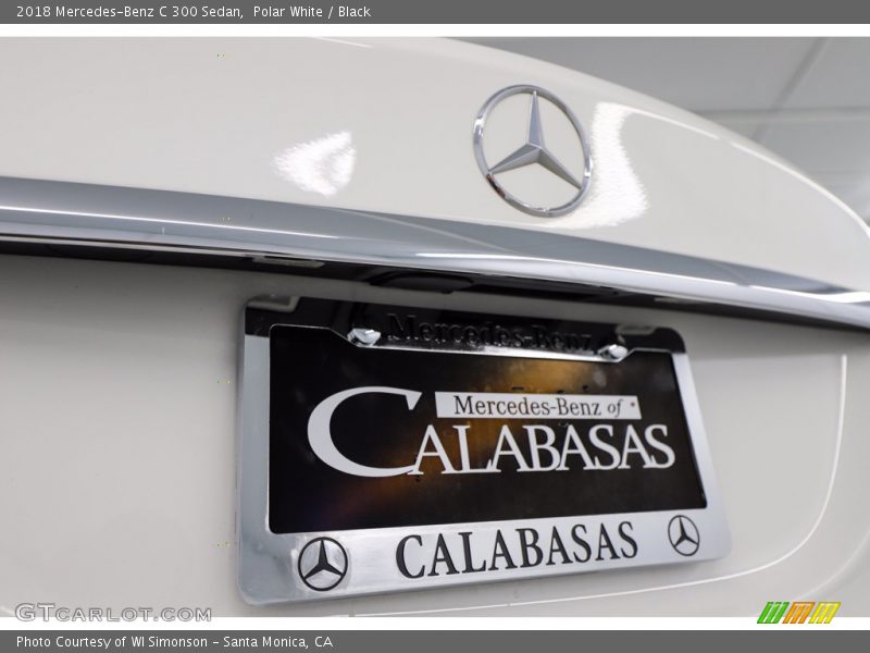 Polar White / Black 2018 Mercedes-Benz C 300 Sedan