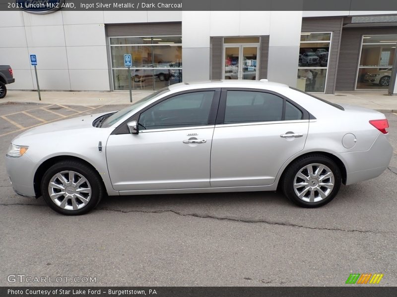 Ingot Silver Metallic / Dark Charcoal 2011 Lincoln MKZ AWD