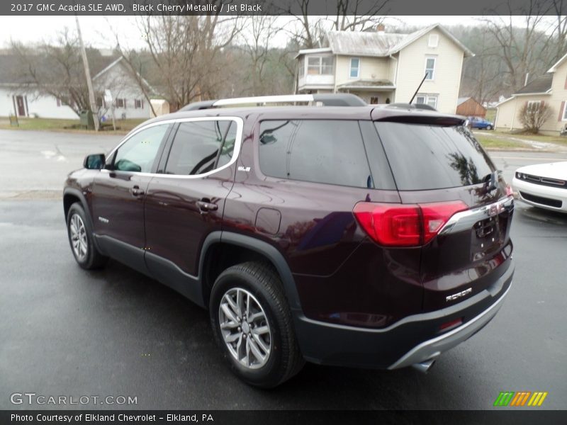 Black Cherry Metallic / Jet Black 2017 GMC Acadia SLE AWD