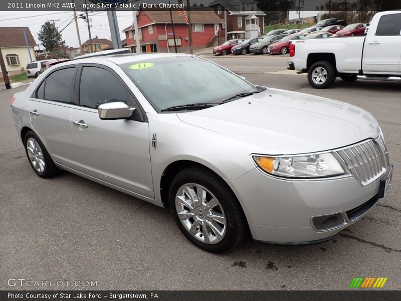 Ingot Silver Metallic / Dark Charcoal 2011 Lincoln MKZ AWD