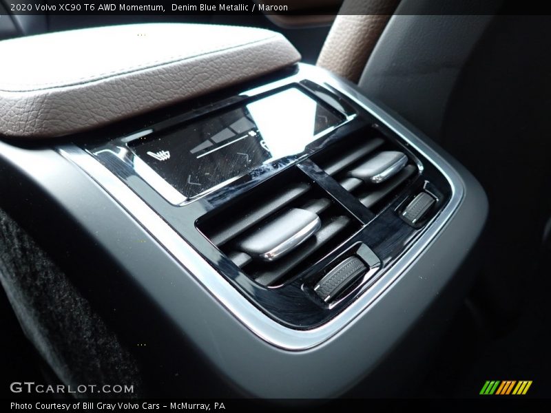 Denim Blue Metallic / Maroon 2020 Volvo XC90 T6 AWD Momentum