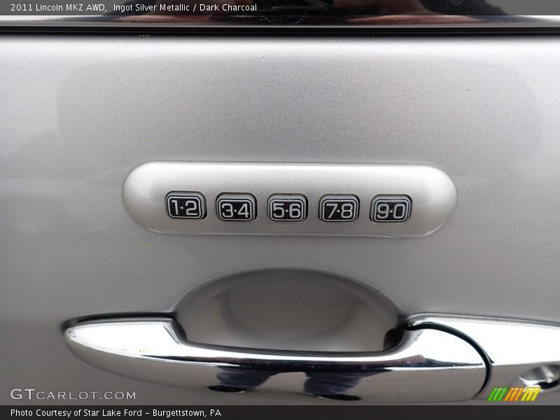 Ingot Silver Metallic / Dark Charcoal 2011 Lincoln MKZ AWD