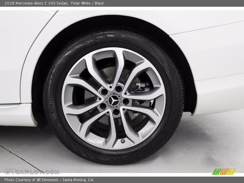Polar White / Black 2018 Mercedes-Benz C 300 Sedan
