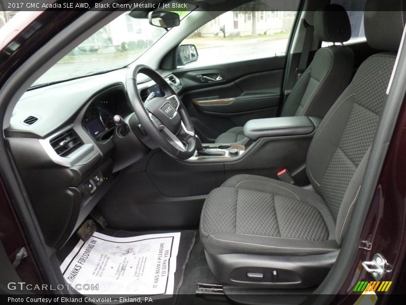 Black Cherry Metallic / Jet Black 2017 GMC Acadia SLE AWD