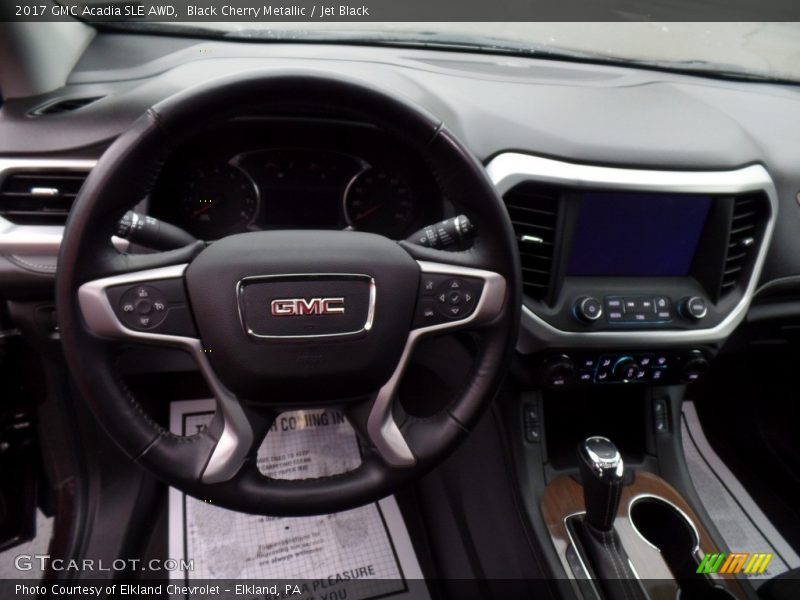 Black Cherry Metallic / Jet Black 2017 GMC Acadia SLE AWD
