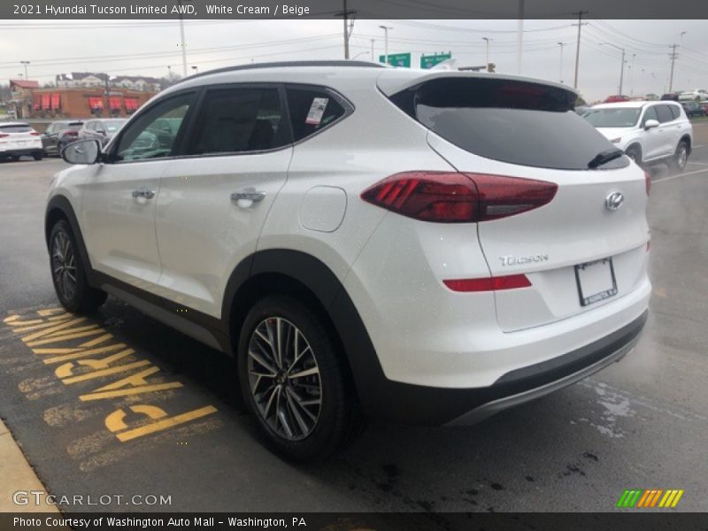 White Cream / Beige 2021 Hyundai Tucson Limited AWD