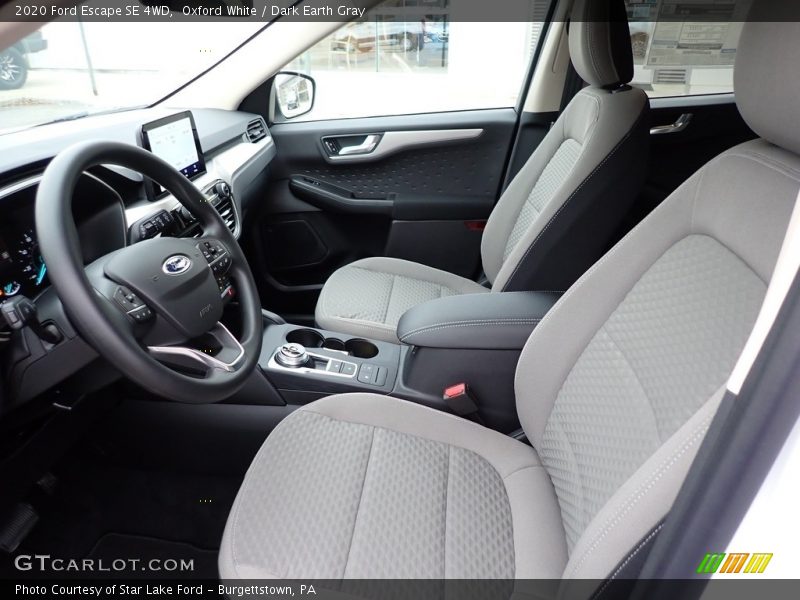 Oxford White / Dark Earth Gray 2020 Ford Escape SE 4WD
