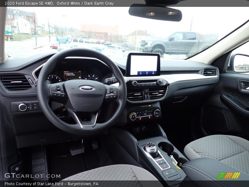 Oxford White / Dark Earth Gray 2020 Ford Escape SE 4WD
