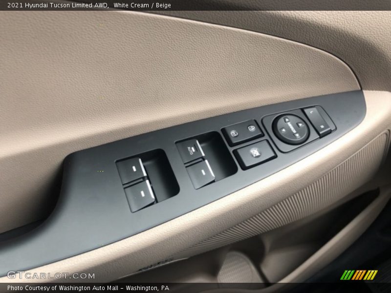 White Cream / Beige 2021 Hyundai Tucson Limited AWD
