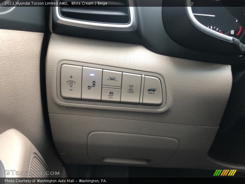 White Cream / Beige 2021 Hyundai Tucson Limited AWD