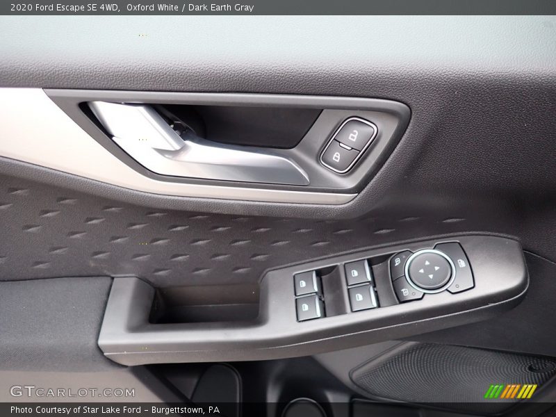 Oxford White / Dark Earth Gray 2020 Ford Escape SE 4WD