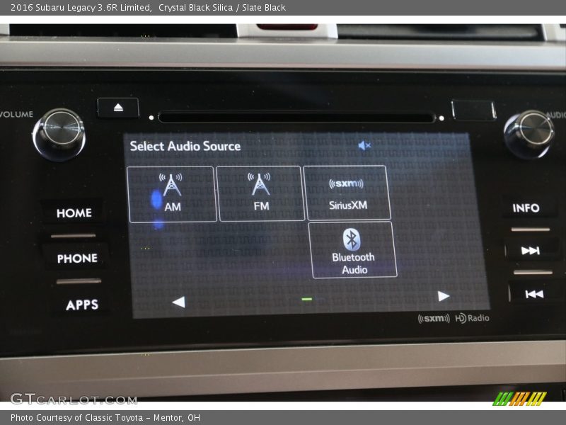 Controls of 2016 Legacy 3.6R Limited