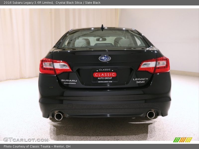 Crystal Black Silica / Slate Black 2016 Subaru Legacy 3.6R Limited
