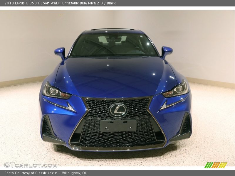 Ultrasonic Blue Mica 2.0 / Black 2018 Lexus IS 350 F Sport AWD