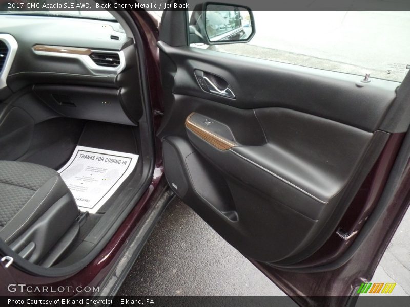 Black Cherry Metallic / Jet Black 2017 GMC Acadia SLE AWD