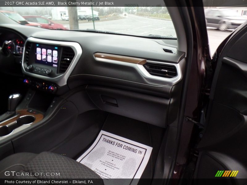 Black Cherry Metallic / Jet Black 2017 GMC Acadia SLE AWD