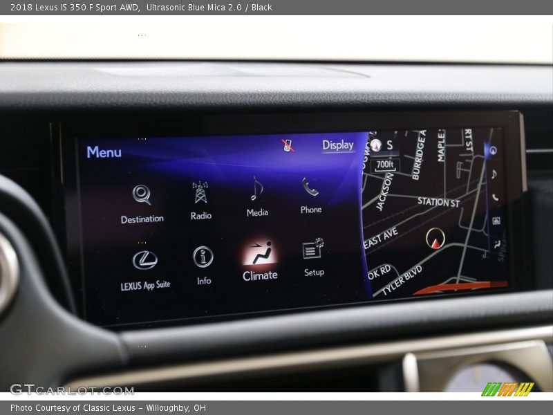 Ultrasonic Blue Mica 2.0 / Black 2018 Lexus IS 350 F Sport AWD