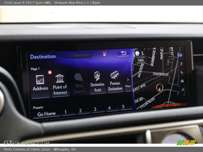 Ultrasonic Blue Mica 2.0 / Black 2018 Lexus IS 350 F Sport AWD