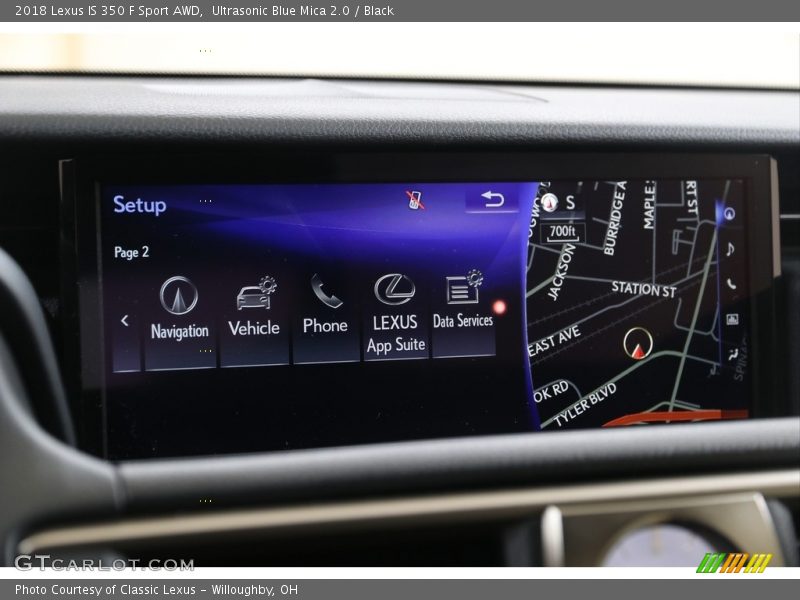 Ultrasonic Blue Mica 2.0 / Black 2018 Lexus IS 350 F Sport AWD