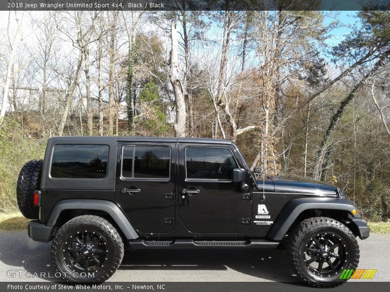 Black / Black 2018 Jeep Wrangler Unlimited Sport 4x4