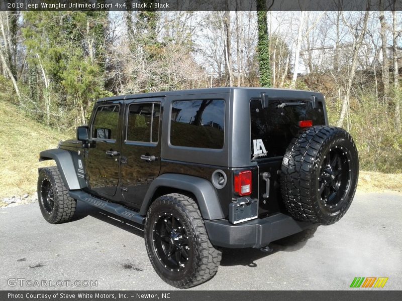 Black / Black 2018 Jeep Wrangler Unlimited Sport 4x4