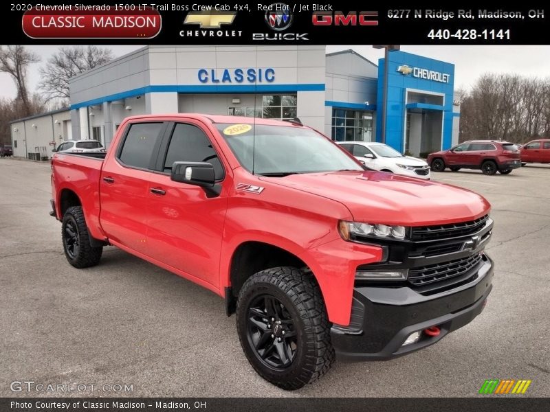 Red Hot / Jet Black 2020 Chevrolet Silverado 1500 LT Trail Boss Crew Cab 4x4