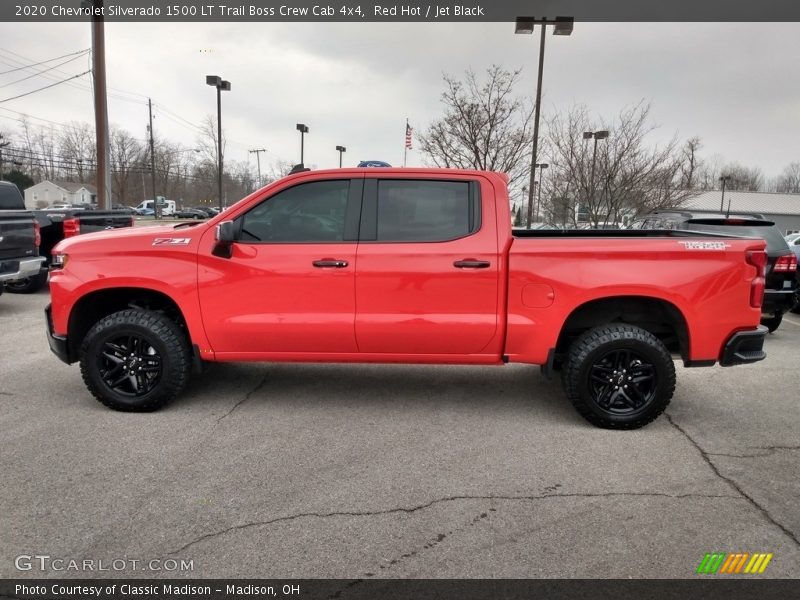 Red Hot / Jet Black 2020 Chevrolet Silverado 1500 LT Trail Boss Crew Cab 4x4