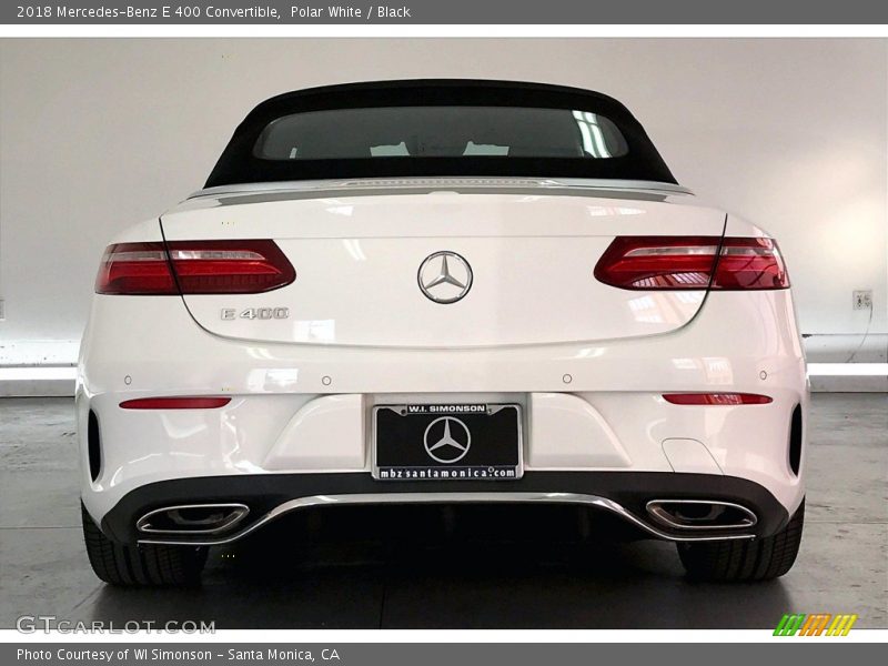 Polar White / Black 2018 Mercedes-Benz E 400 Convertible