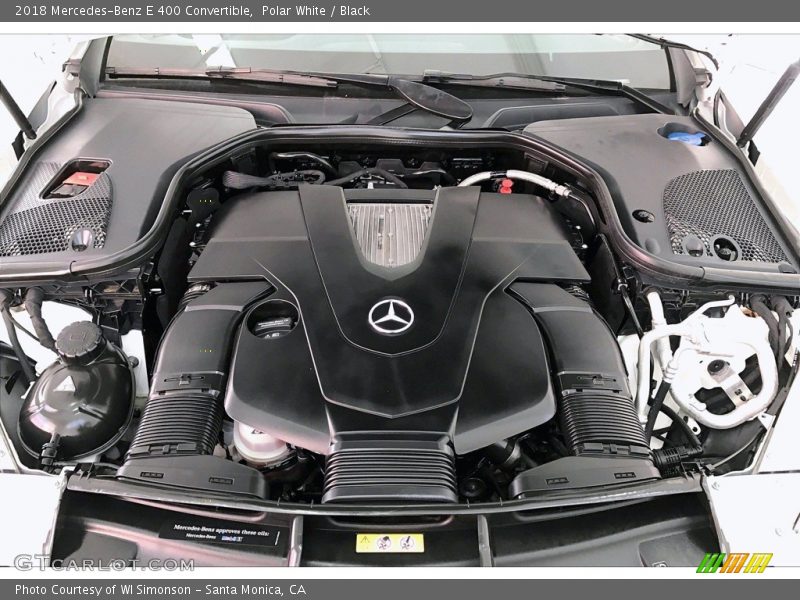 Polar White / Black 2018 Mercedes-Benz E 400 Convertible