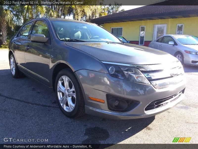 Sterling Grey Metallic / Camel 2012 Ford Fusion SE V6