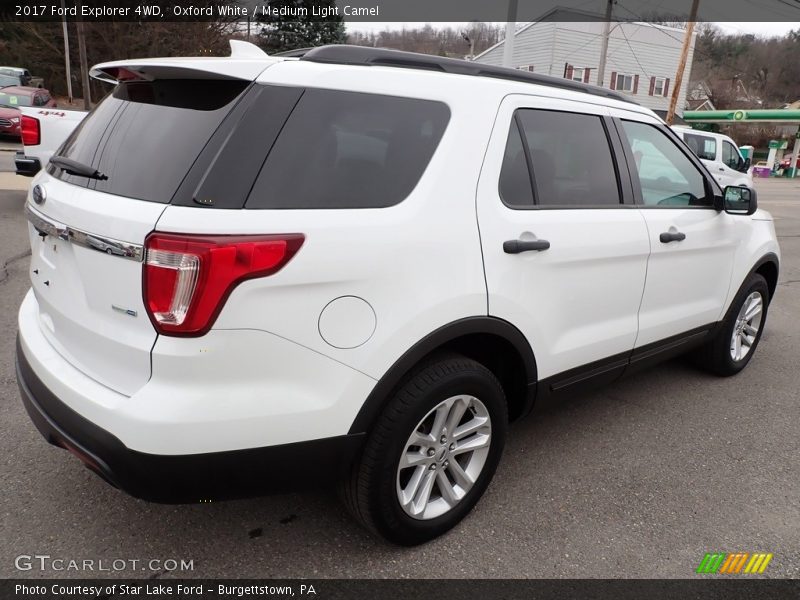 Oxford White / Medium Light Camel 2017 Ford Explorer 4WD