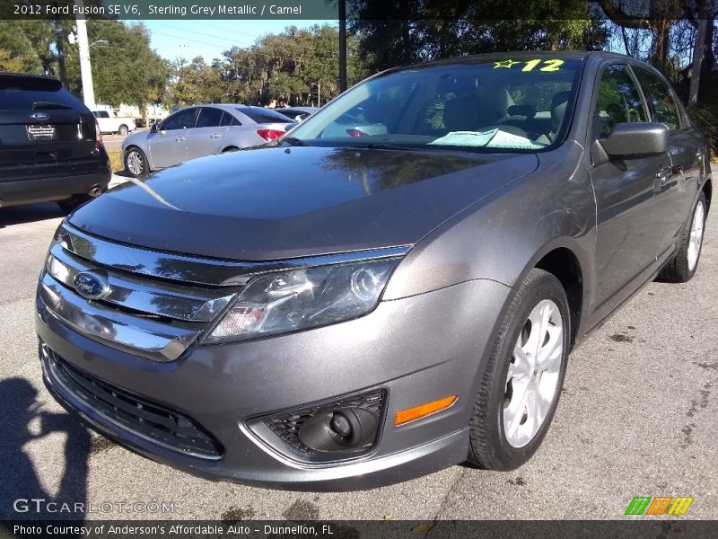 Sterling Grey Metallic / Camel 2012 Ford Fusion SE V6