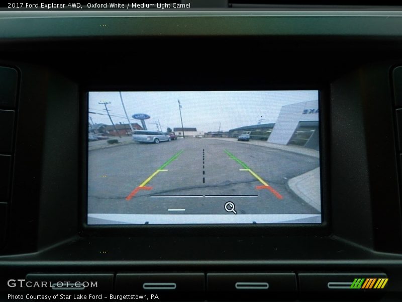 Oxford White / Medium Light Camel 2017 Ford Explorer 4WD