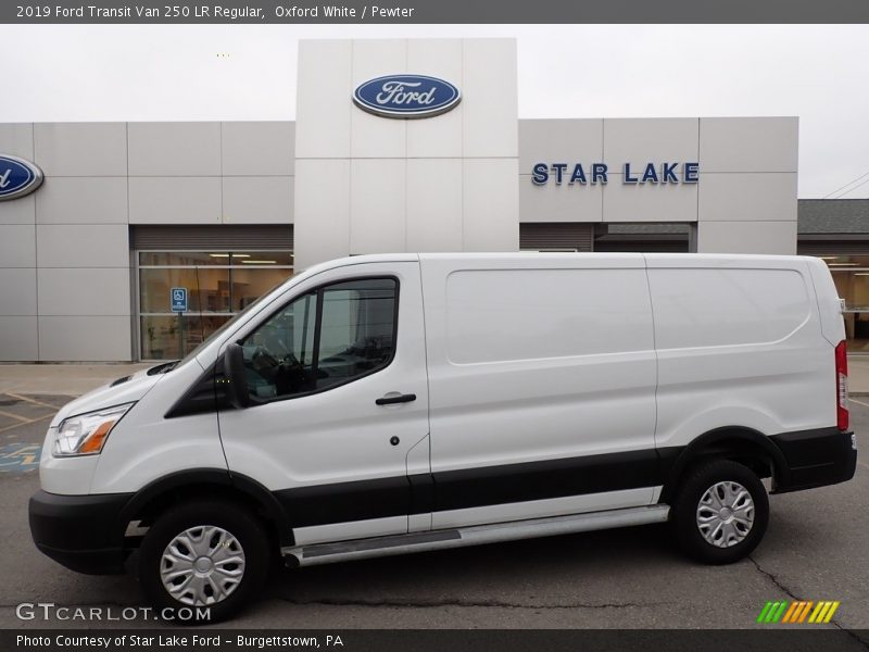 Oxford White / Pewter 2019 Ford Transit Van 250 LR Regular