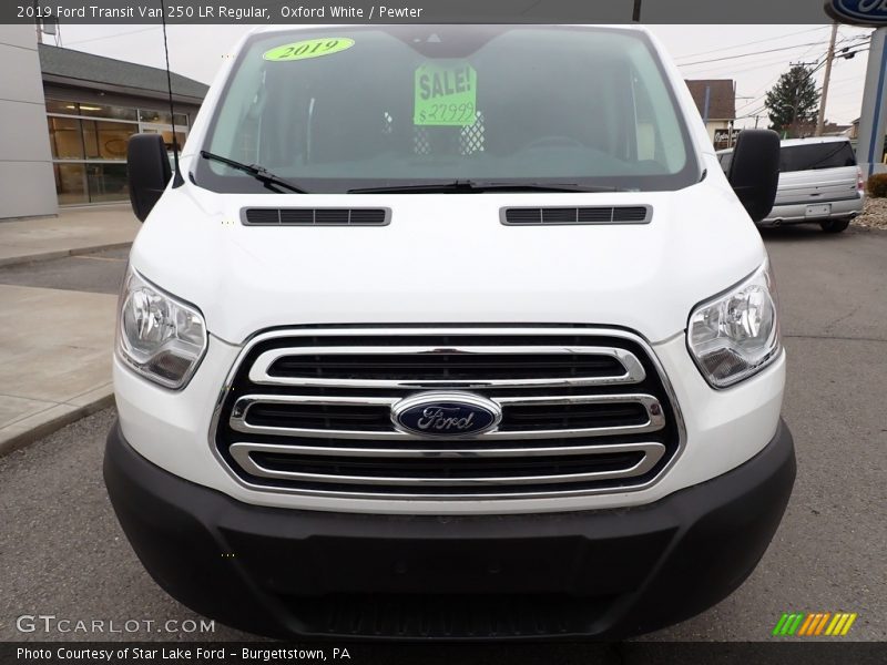 Oxford White / Pewter 2019 Ford Transit Van 250 LR Regular