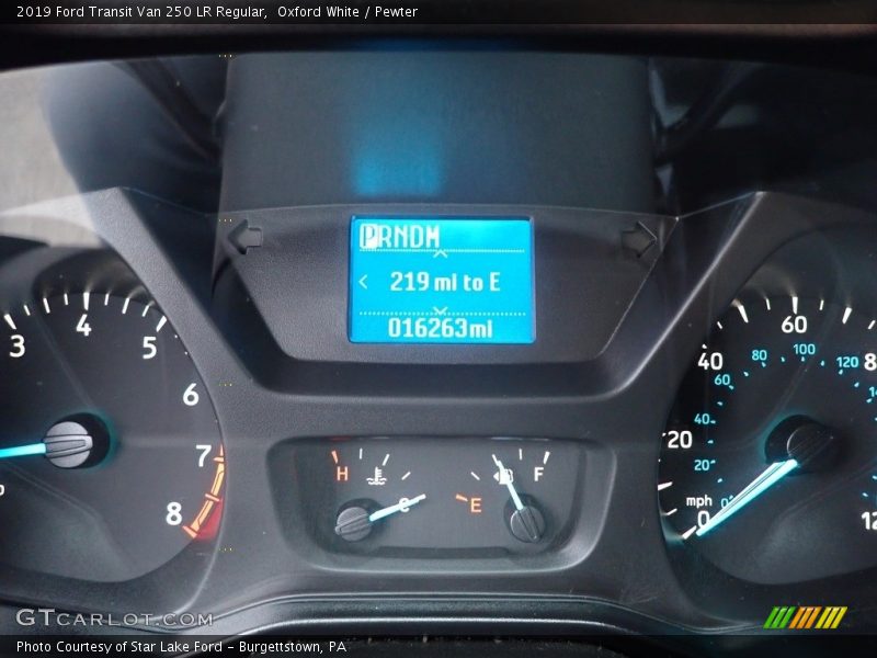 Oxford White / Pewter 2019 Ford Transit Van 250 LR Regular