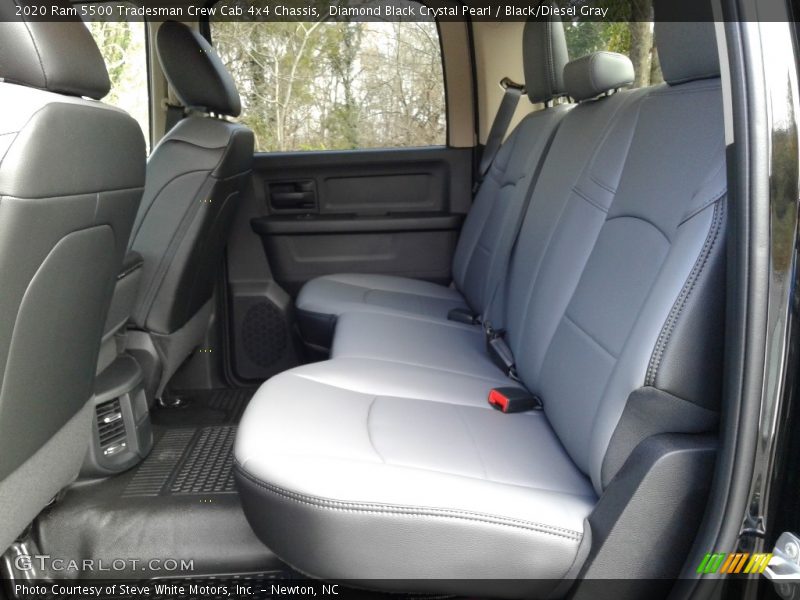 Rear Seat of 2020 5500 Tradesman Crew Cab 4x4 Chassis