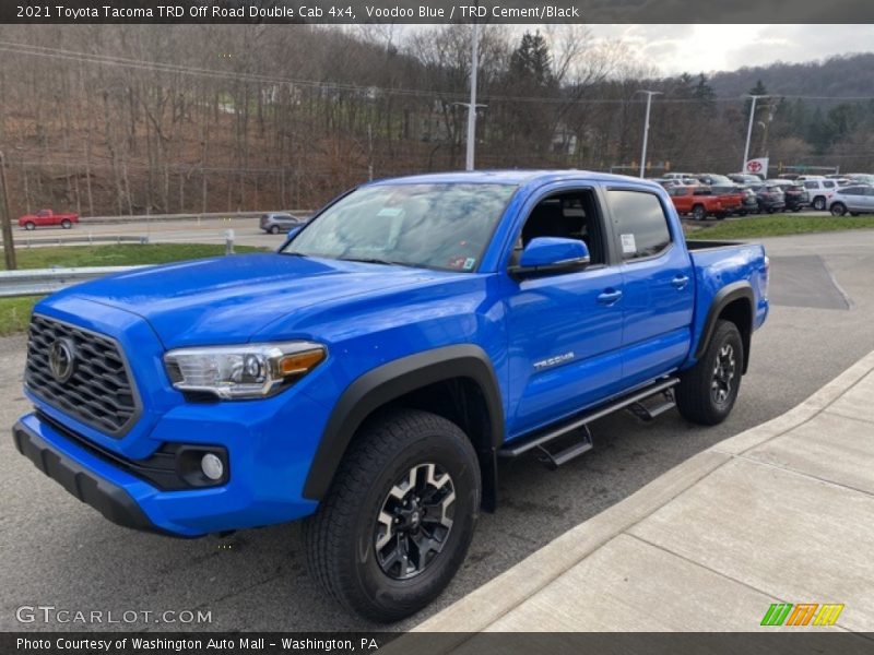 Voodoo Blue / TRD Cement/Black 2021 Toyota Tacoma TRD Off Road Double Cab 4x4