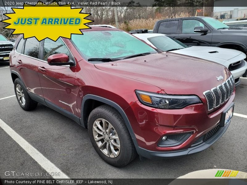 Velvet Red Pearl / Black 2020 Jeep Cherokee Latitude Plus 4x4