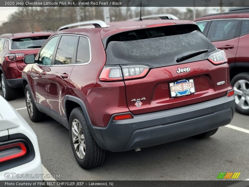 Velvet Red Pearl / Black 2020 Jeep Cherokee Latitude Plus 4x4