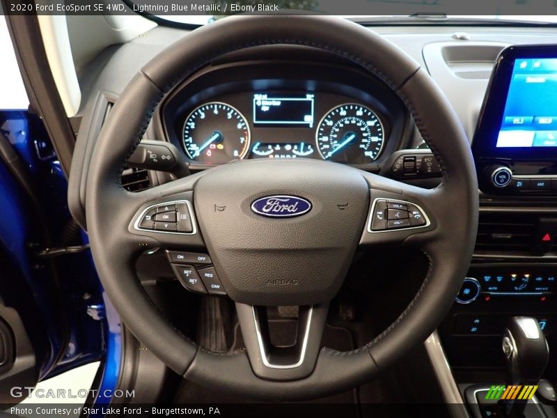 Lightning Blue Metallic / Ebony Black 2020 Ford EcoSport SE 4WD