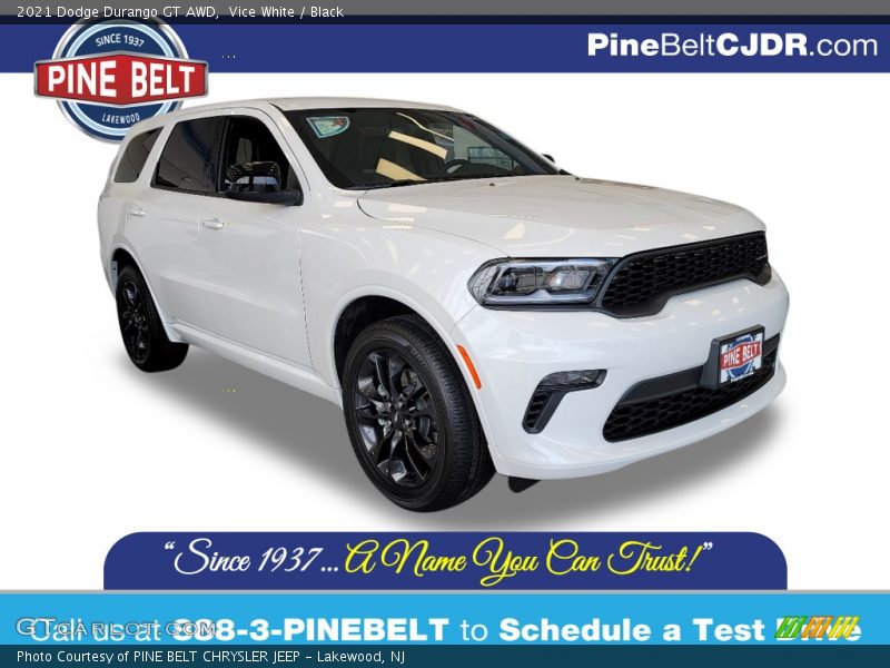 Vice White / Black 2021 Dodge Durango GT AWD