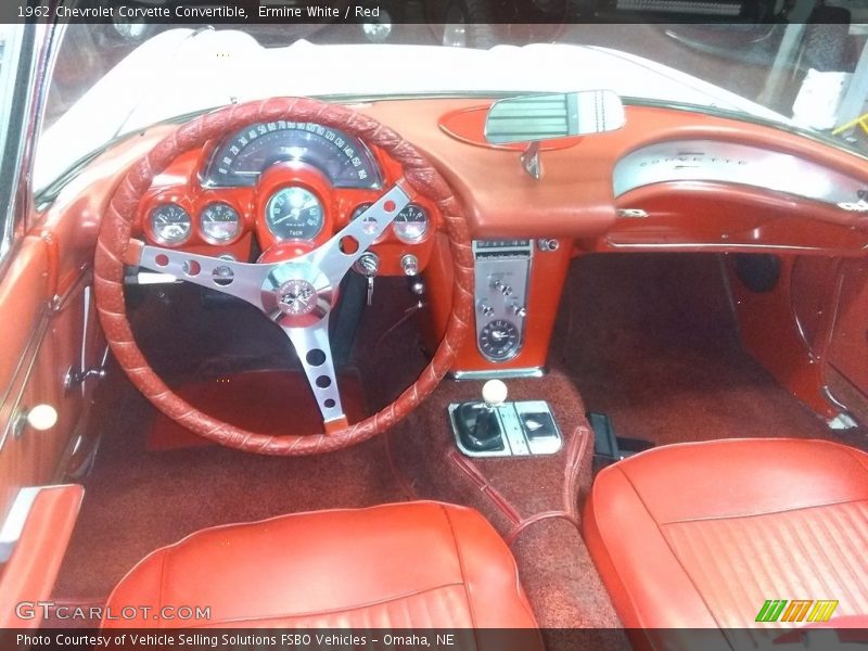 Ermine White / Red 1962 Chevrolet Corvette Convertible