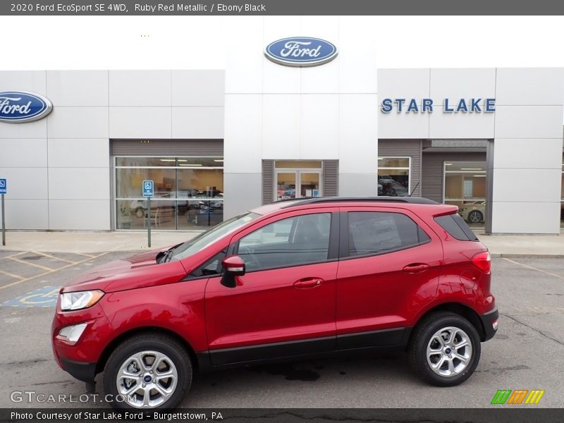 Ruby Red Metallic / Ebony Black 2020 Ford EcoSport SE 4WD