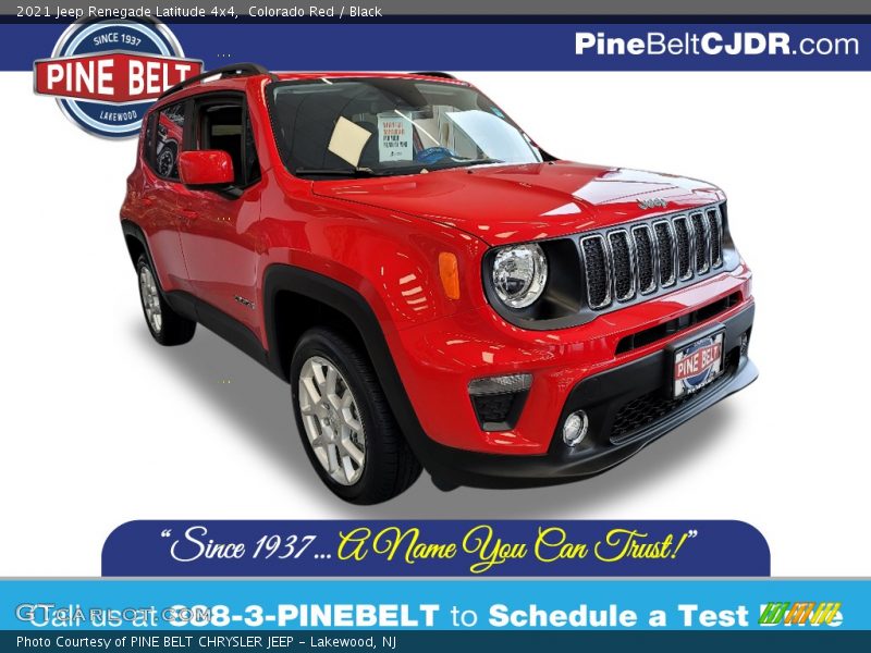 Colorado Red / Black 2021 Jeep Renegade Latitude 4x4