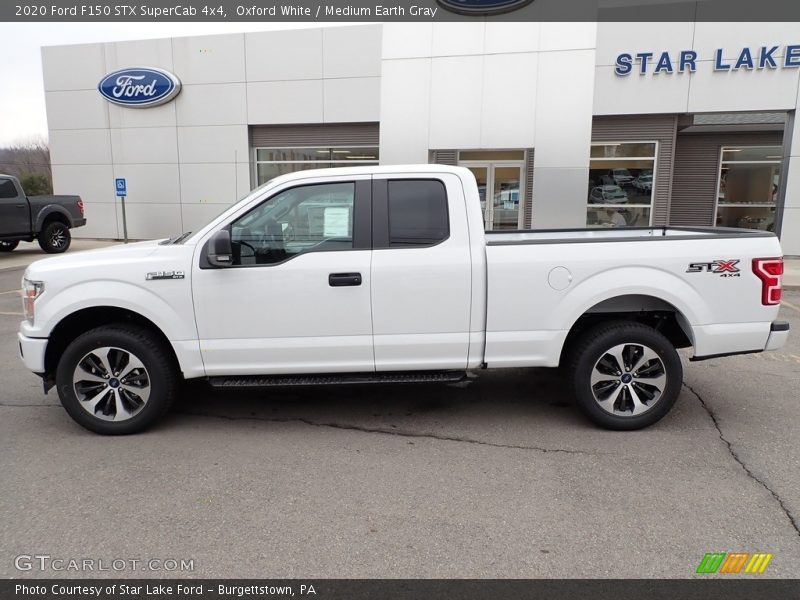 Oxford White / Medium Earth Gray 2020 Ford F150 STX SuperCab 4x4