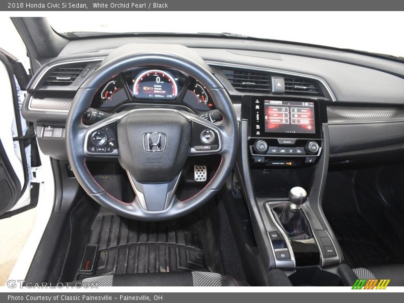 White Orchid Pearl / Black 2018 Honda Civic Si Sedan