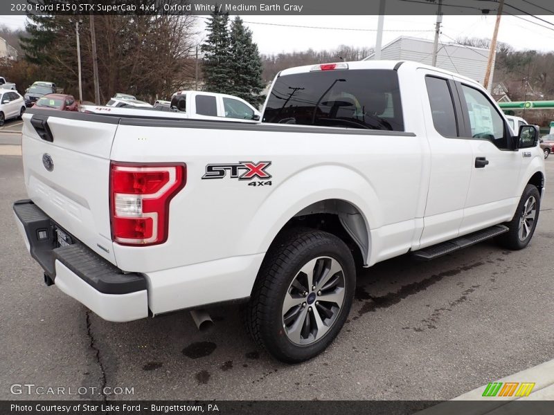 Oxford White / Medium Earth Gray 2020 Ford F150 STX SuperCab 4x4