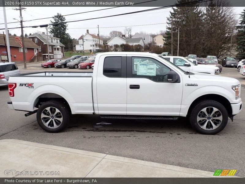 Oxford White / Medium Earth Gray 2020 Ford F150 STX SuperCab 4x4
